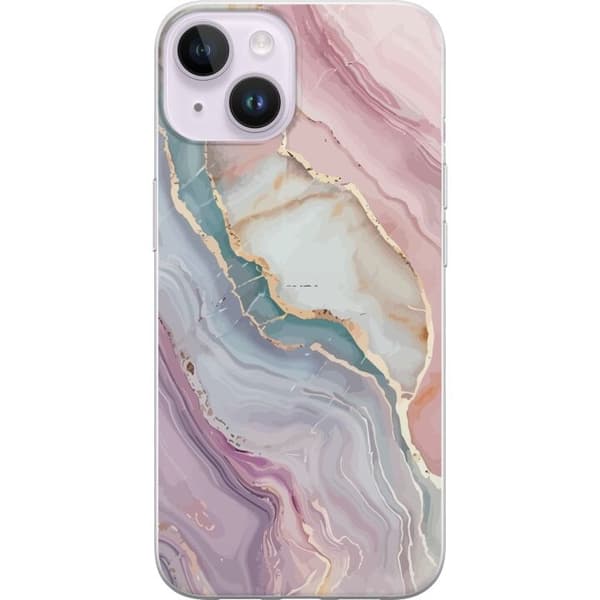 Mobilcover til Apple iPhone 15 Plus med Marmor motiv