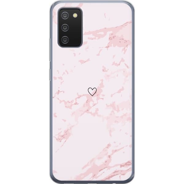 Mobilcover til Samsung Galaxy A02s med Rosa Hjerte motiv
