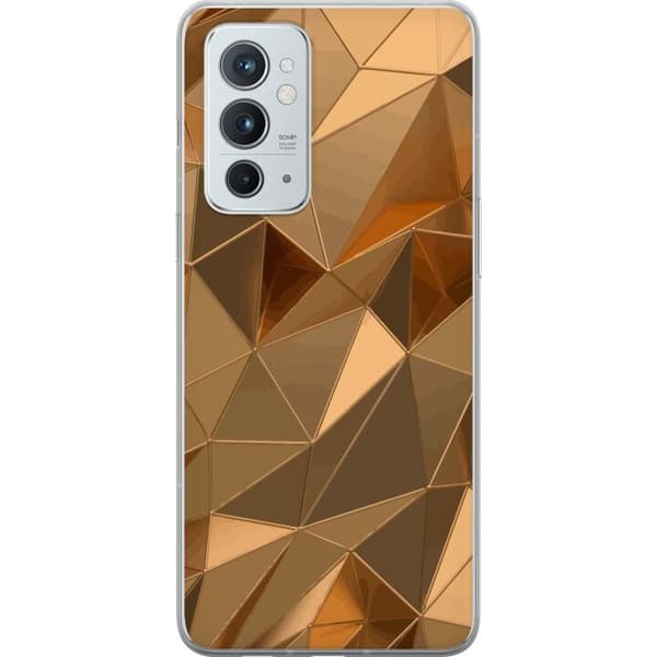 Mobildeksel til OnePlus 9RT 5G med 3D Gull motiv