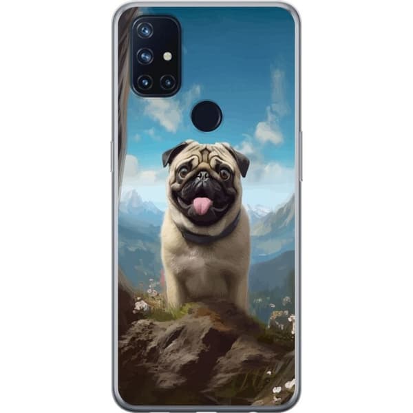 Mobilcover til OnePlus Nord N10 5G med Glad Hund motiv