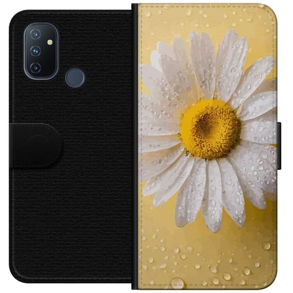 Tegnebogsetui til OnePlus Nord N100 med Porcelænsblomst motiv