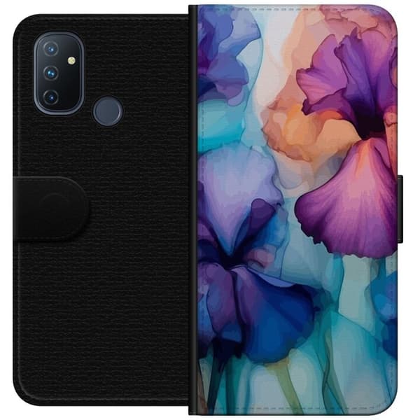 Tegnebogsetui til OnePlus Nord N100 med Magiske blomster motiv