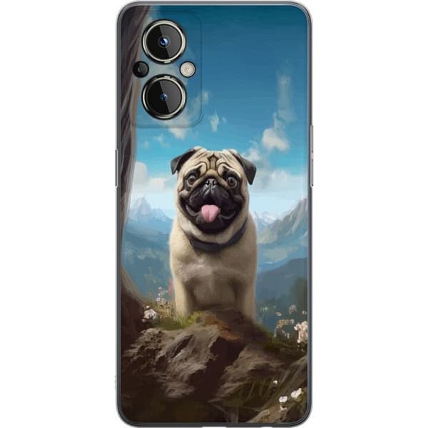Mobilskal till OnePlus Nord N20 5G med Glad Hund motiv