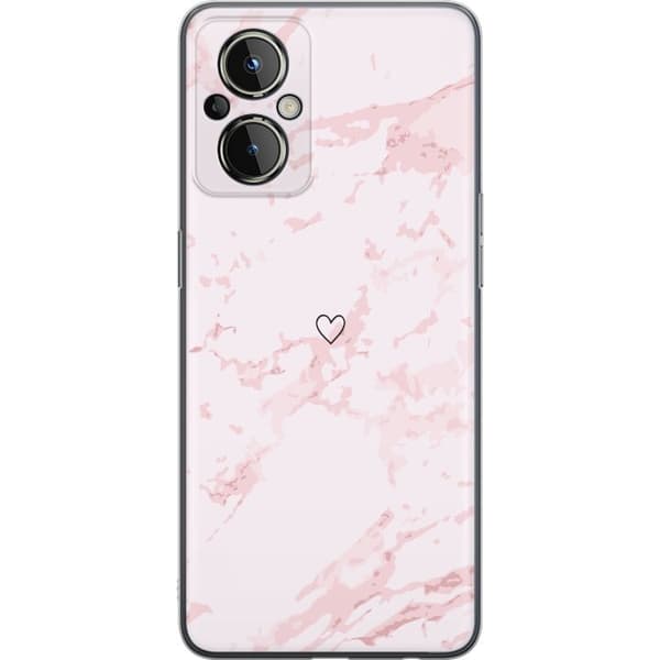 Mobilskal till OnePlus Nord N20 5G med Rosa Hjärta motiv