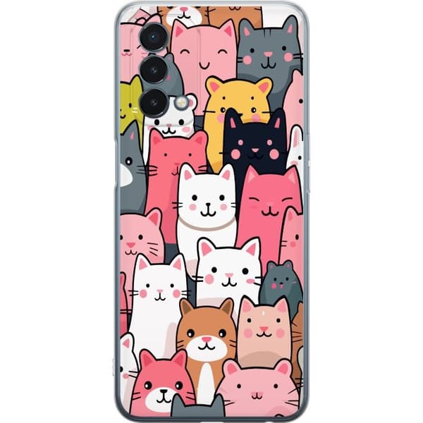 Mobilcover til OnePlus Nord N200 5G med Katte mønster motiv