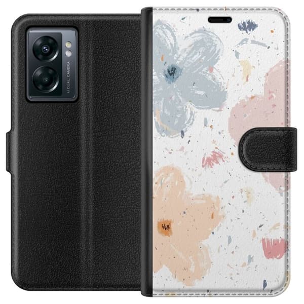 Tegnebogsetui til OnePlus Nord N300 med Blomster motiv