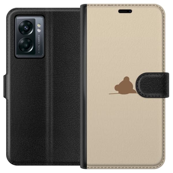 Tegnebogsetui til OnePlus Nord N300 med Nalle motiv