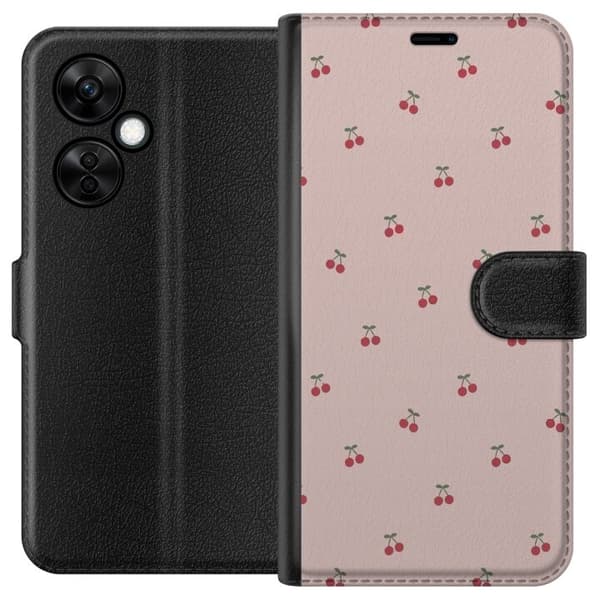 Plånboksfodral till OnePlus Nord CE3 med Körsbär motiv