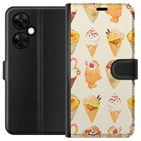 Tegnebogsetui til OnePlus Nord CE3 med Glasagtigt motiv