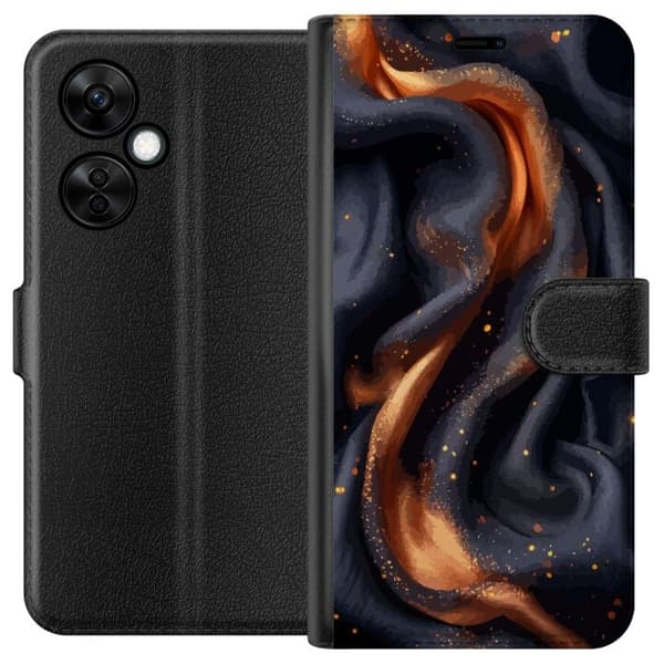 Tegnebogsetui til OnePlus Nord CE 3 Lite med Brandigt silke motiv