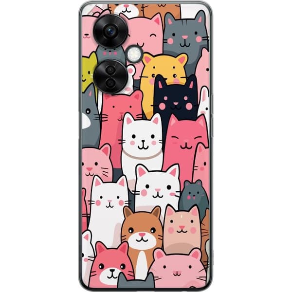 Mobilskal till OnePlus Nord CE 3 Lite med Kattmönster motiv