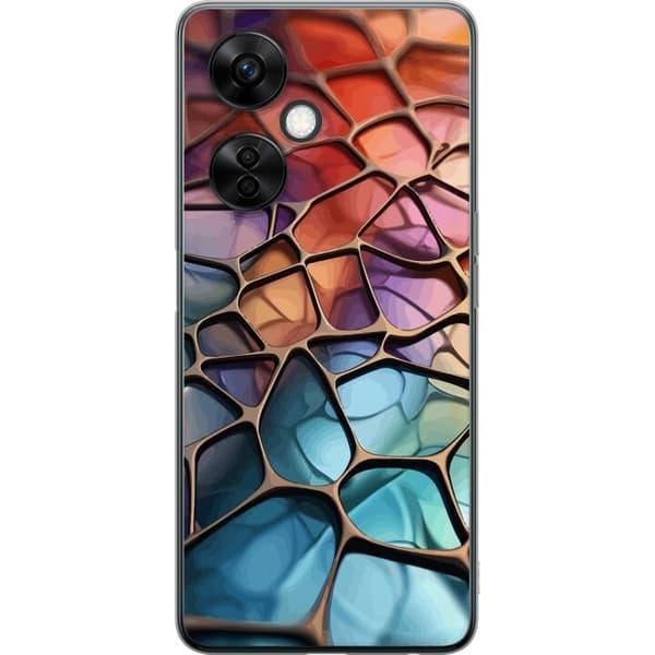 Kännykkäkuori OnePlus Nord CE 3 Lite-laitteelle, jossa on Metallikuviointi kuvio