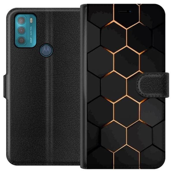 Plånboksfodral till Motorola Moto G50 med Lyxigt Mönster motiv