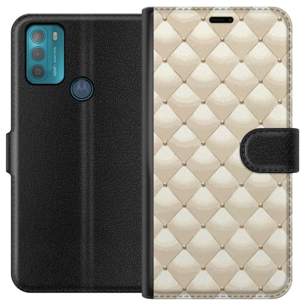 Lommeboketui til Motorola Moto G50 med Gullglans motiv