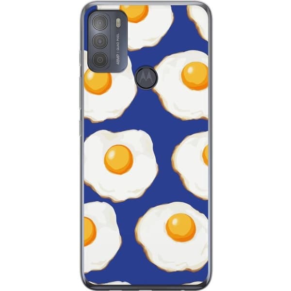 Mobilskal till Motorola Moto G50 med Stekta ägg motiv