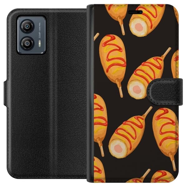 Lommeboketui til Motorola Moto G53 med Kyllinglår motiv
