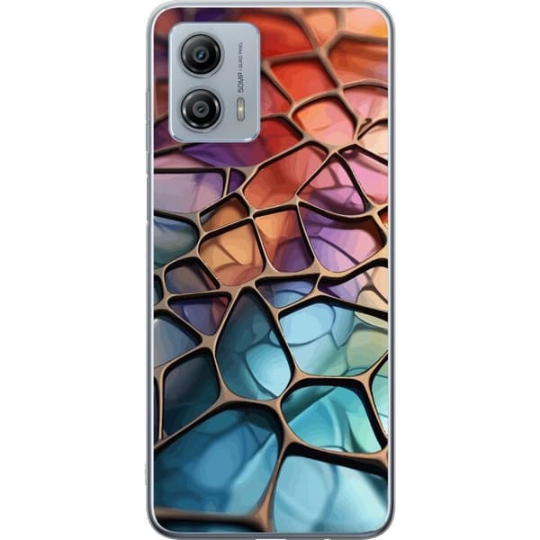 Mobilskal till Motorola Moto G53 med Metalliskt mönster motiv