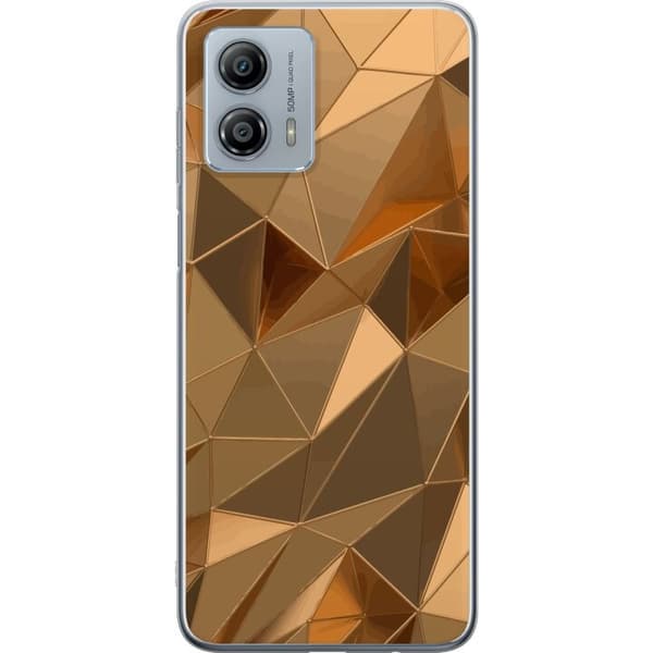 Mobildeksel til Motorola Moto G53 med 3D Gull motiv