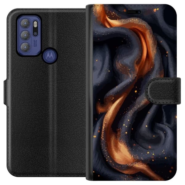 Plånboksfodral till Motorola Moto G60S med Eldigt silke motiv