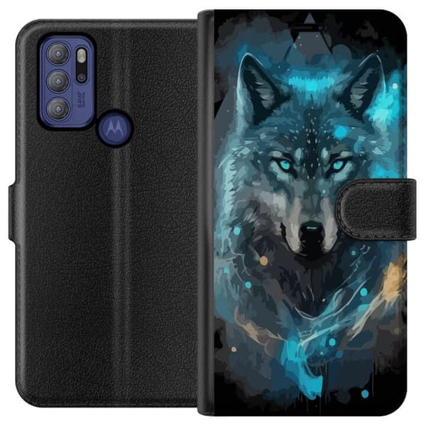 Lommeboketui til Motorola Moto G60S med Ulve motiv