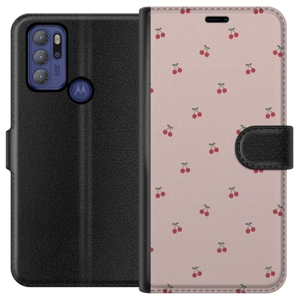Lommeboketui til Motorola Moto G60S med Kirsebær motiv