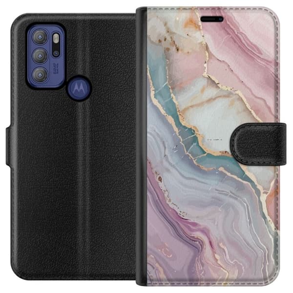 Plånboksfodral till Motorola Moto G60S med Marmor motiv