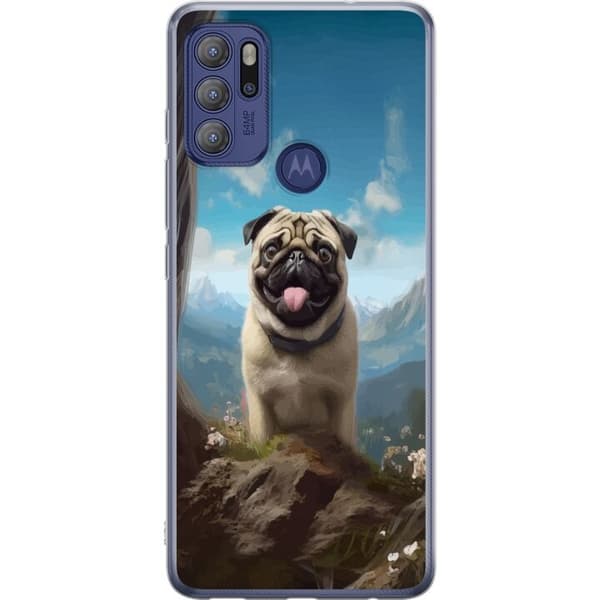 Mobildeksel til Motorola Moto G60S med Glad Hund motiv