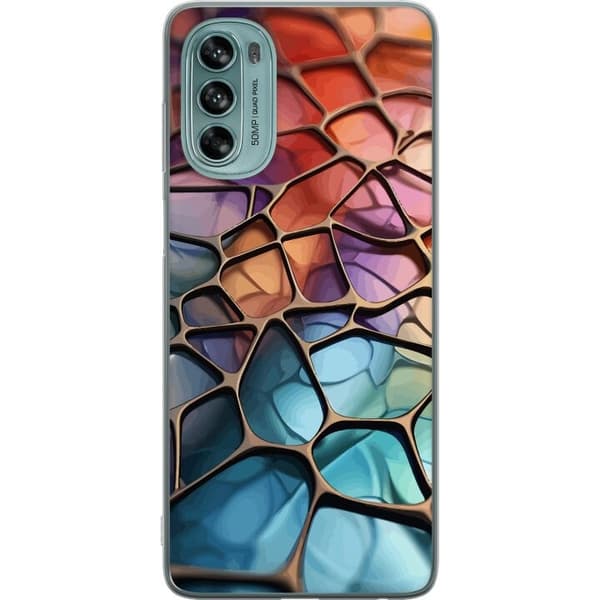 Mobildeksel til Motorola Moto G62 5G med Metalliskt mønster motiv
