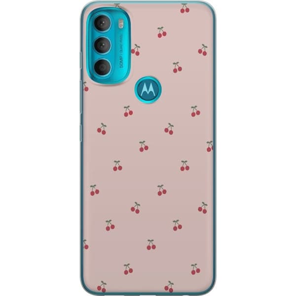 Mobildeksel til Motorola Moto G71 5G med Kirsebær motiv