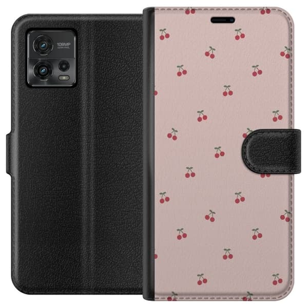 Plånboksfodral till Motorola Moto G72 med Körsbär motiv