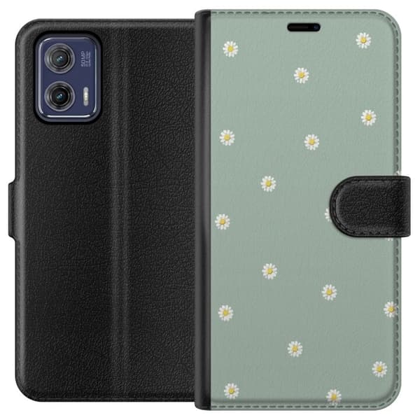 Lompakkokotelo Motorola Moto G73-laitteelle, jossa on Papinkello kuvio