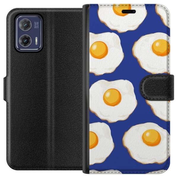 Lommeboketui til Motorola Moto G73 med Stekte egg motiv