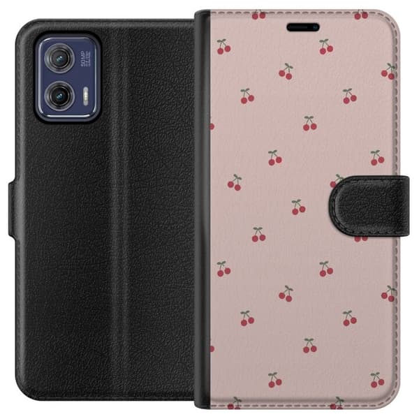 Plånboksfodral till Motorola Moto G73 med Körsbär motiv