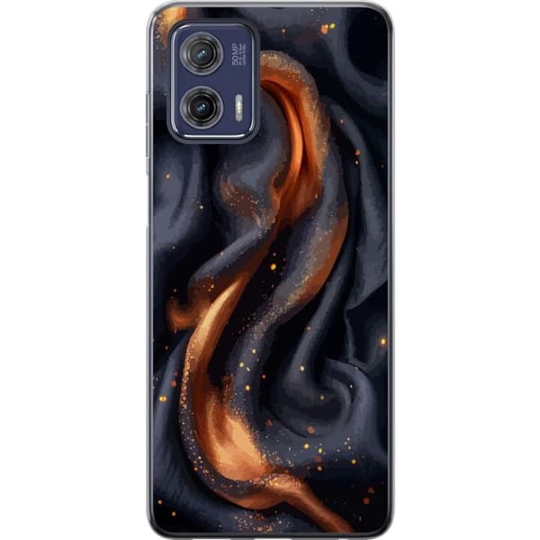Mobilcover til Motorola Moto G73 med Brandigt silke motiv