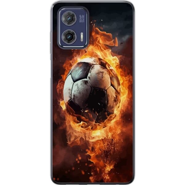 Mobilcover til Motorola Moto G73 med Fodbold motiv