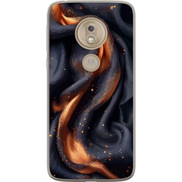 Mobildeksel til Motorola Moto G7 Play med Brennende silke motiv