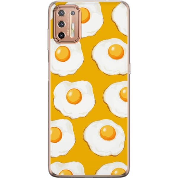 Mobildeksel til Motorola Moto G9 Plus med Stekt egg motiv