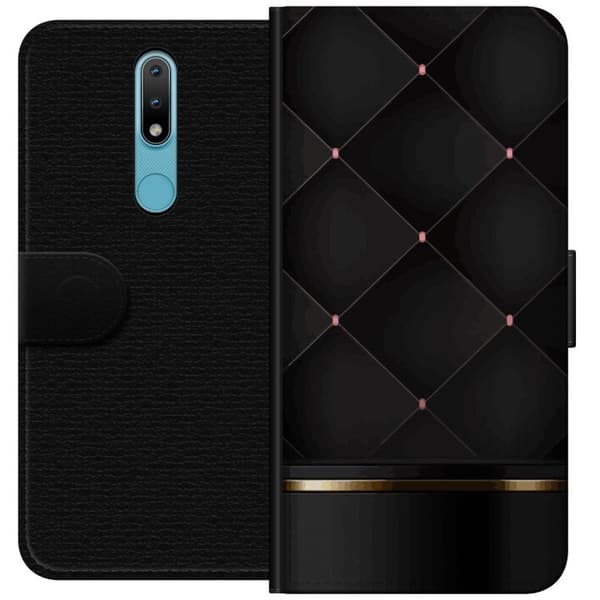 Lommeboketui til Nokia 2.4 med Luksuslinje motiv