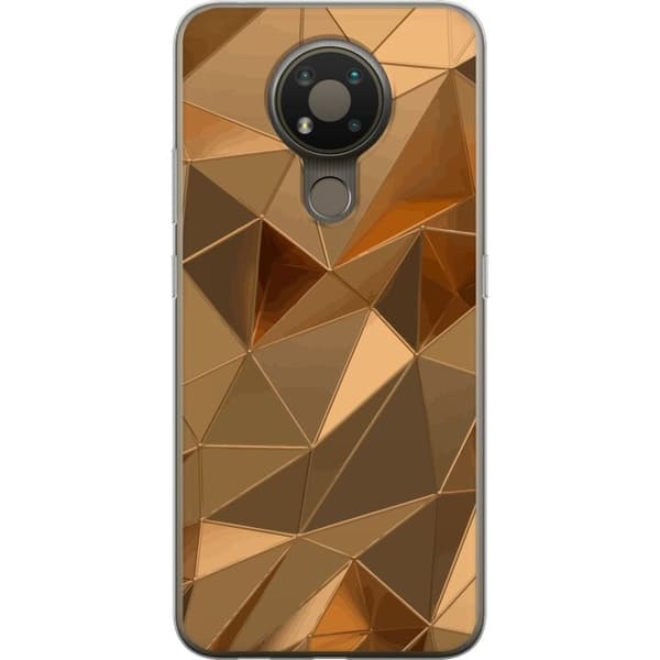 Mobilskal till Nokia 3.4 med 3D Guld motiv