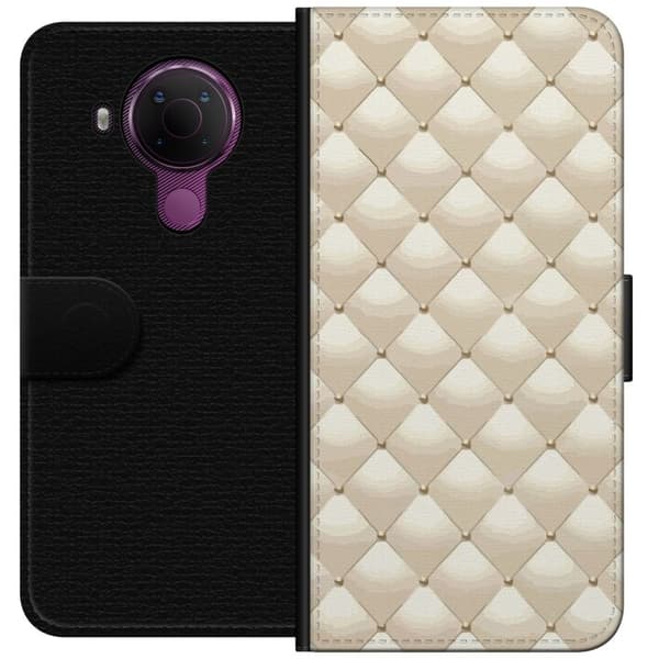 Plånboksfodral till Nokia 5.4 med Guldglans motiv