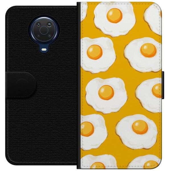 Lommeboketui til Nokia G20 med Stekt egg motiv