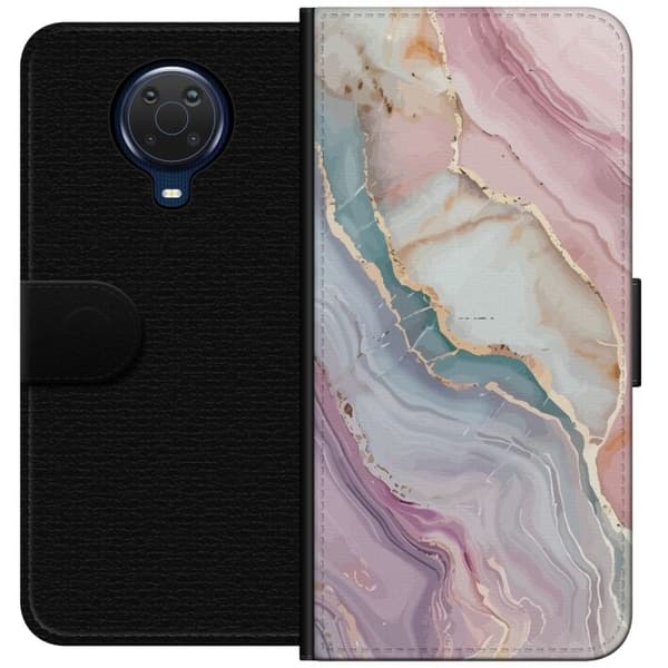 Lommeboketui til Nokia G20 med Marmor motiv