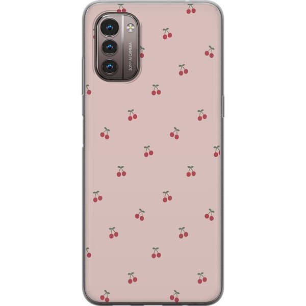 Kännykkäkuori Nokia G21-laitteelle, jossa on Kirsikka kuvio