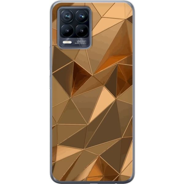 Mobilcover til Realme 8 med 3D Guld motiv