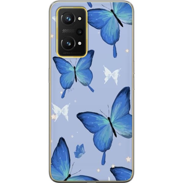 Mobildeksel til Realme GT Neo 3T med Blå sommerfugler motiv