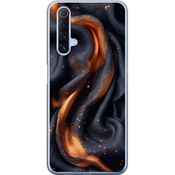 Kännykkäkuori Realme X50 5G-laitteelle, jossa on Tulinen silkki kuvio