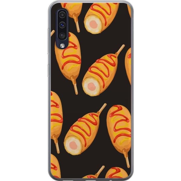 Mobilcover til Samsung Galaxy A50 med Kyllingedrumstick motiv