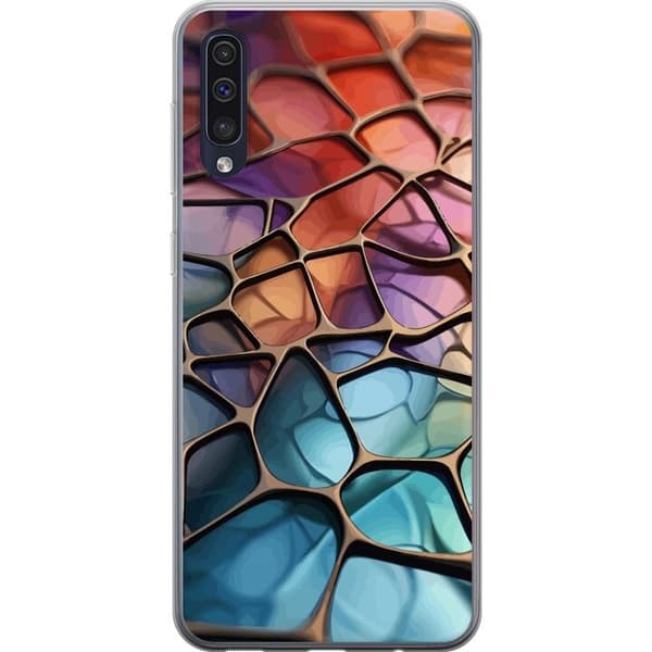 Mobilcover til Samsung Galaxy A50 med Metallict mønster motiv