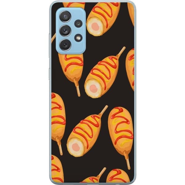 Mobilcover til Samsung Galaxy A52 5G med Kyllingedrumstick motiv