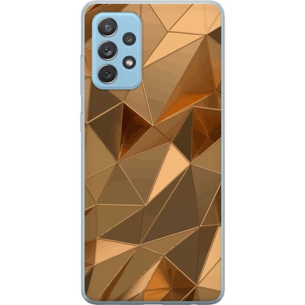 Mobilcover til Samsung Galaxy A52 5G med 3D Guld motiv